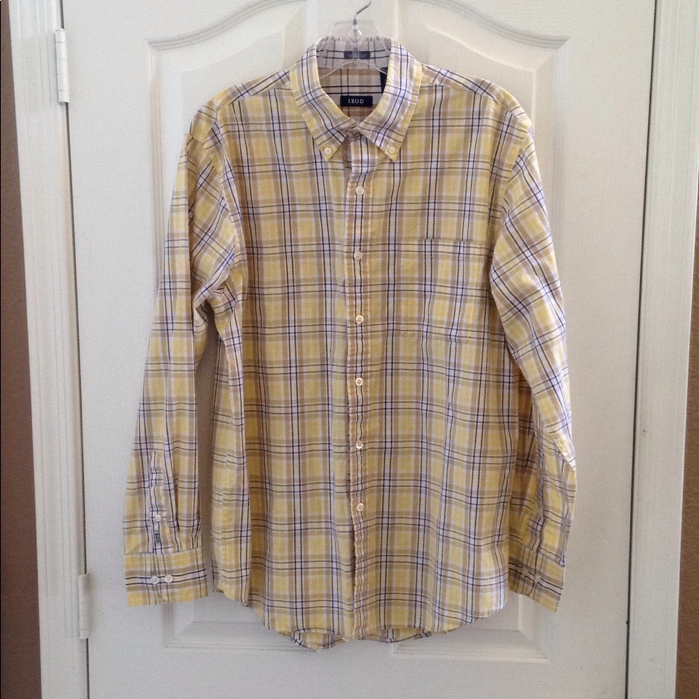 FINAL MARKDOWN MEN'S IZOD LS Button Down Shirt (M)